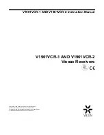 Preview for 3 page of Vicon VICOAX V1961VCR-1 Installation & Operation Manual