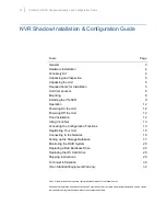 Preview for 3 page of Vicon ViconNet VN-NVR Shadow Installation And Operation Manual