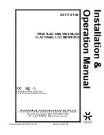 Preview for 1 page of Vicon VM-617LCD Installation & Operator'S Manual