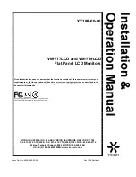 Vicon VM-717LCD Installation And Operation Manual preview