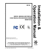 Vicon VM5094 Installation And Operation Manual предпросмотр