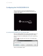 Preview for 9 page of Vicon VN-DECODER-2V8 Installation Manual