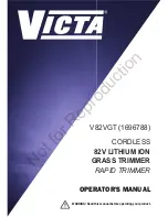 Victa 1696788 Operator'S Manual предпросмотр