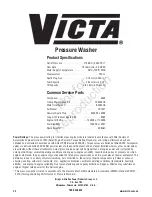 Предварительный просмотр 24 страницы Victa 2500 PSI Operator'S Manual