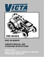 Preview for 1 page of Victa VRO 4015HX Owner'S Manual And Operating Instructions