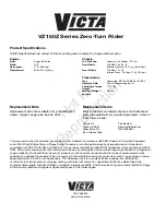 Preview for 40 page of Victa VZ150Z Series Operator'S Manual