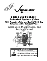 Victaulic FireLock 758 Series Installation, Maintenance, And Testing Manual предпросмотр