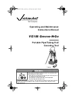 Victaulic VE106 Groove-N-Go Operating And Maintenance Instruction Manual предпросмотр