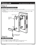 Предварительный просмотр 16 страницы Victor E Lock ER-043 Installation Instructions And User Manual