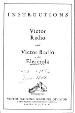 Предварительный просмотр 2 страницы VICTOR TALKING MACHINE Victor Radio Instructions Manual