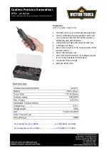 Preview for 1 page of Victor Tools H751 Instructions For Use Manual