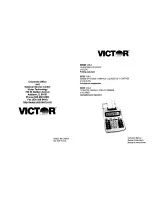 Victor 1208-2 Series Instruction Manual preview