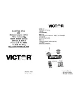 Предварительный просмотр 1 страницы Victor 1228 Series Instruction Manual