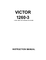 Victor 1260-3 Instruction Manual preview