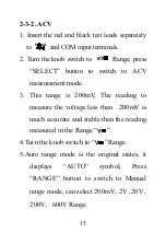 Preview for 16 page of Victor 297030 Operation Manual