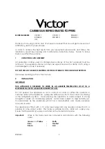 Victor CTREF11 Manual preview