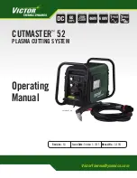 Victor Cutmaster 52 Operating Manual предпросмотр