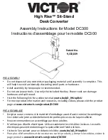 Предварительный просмотр 1 страницы Victor DC300 Assembly Instructions Manual