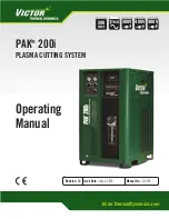 Victor PAK 200i Operating Manual preview