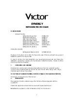 Preview for 1 page of Victor SYNERGY DRDD2/3/4 Manual