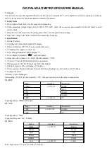 Victor VC830L Operation Manual preview