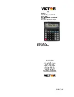 Victor VCT1190 Instruction Manual preview