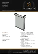 Victoria M MINI ROLLO Installation Instructions preview