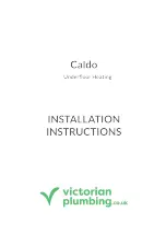 Victorian Plumbing Caldo Installation Instructions Manual preview