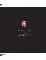 Victorinox 24003 Instructions And Warranty предпросмотр