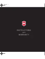 Victorinox 241126 Instructions Manual preview