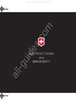 Victorinox 24832 Instructions And Warranty preview