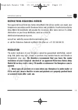 Preview for 16 page of Victorinox 24832 Instructions And Warranty