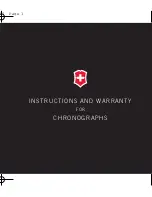 Предварительный просмотр 1 страницы Victorinox 251.262 INVERSE Instructions Manual