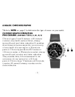 Предварительный просмотр 6 страницы Victorinox CHRONOGRAPHS Watch Basic Operating Instructions Manual