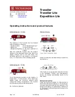 Victorinox Expedition Lite Operating Instructions Manual preview