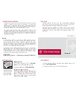 Victorinox LOCKBLADE - REV 2010 Manual preview