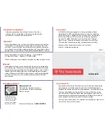 Preview for 1 page of Victorinox LOCKBLADE Manual