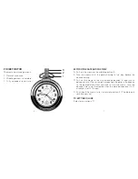 Preview for 4 page of Victorinox POCKET WATCH Manual