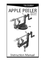 Victorio Johnny Apple Peeler VKP1010 Instruction Manual preview