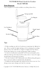 Preview for 2 page of Victorio VKP1126 Instruction Manual