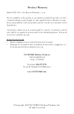 Preview for 8 page of Victorio VKP1225 Instruction Manual