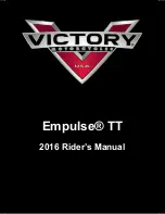 Victory Motorcycles 2016 Empulse TT Rider'S Manual preview