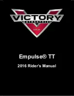 Preview for 1 page of Victory Motorcycles 2016 Empulse TT Rider'S Manual