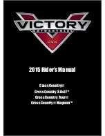 Victory Motorcycles Cross Country 8-Ball 2015 Manual preview