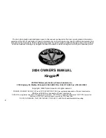 Preview for 4 page of Victory Motorcycles Kingpin 2004 Manual