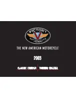 Preview for 1 page of Victory Motorcycles Touring Cruiser 2003 Owner'S Manual