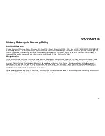 Preview for 167 page of Victory Motorcycles Touring Cruiser 2003 Owner'S Manual