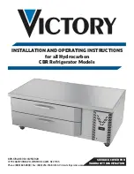 Preview for 1 page of Victory CBR112HC-1 Installation And Operating Instructions Manual