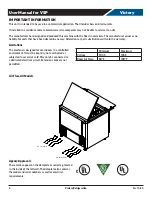 Предварительный просмотр 4 страницы Victory VSP27HC Installation And Operating Instructions Manual