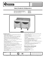 Victory VUR-60-12 Specification Sheet preview